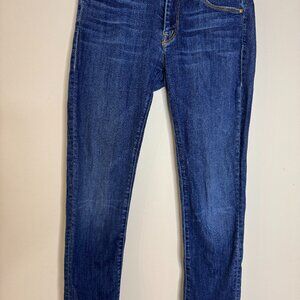 Mother The Looker Crop Blue Jeans Women’s Size 26 Inseam 25”